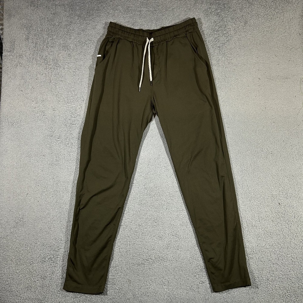 Vuori ponto pants Mens Medium Olive Green Performance Stretch dreamKnit #3797
